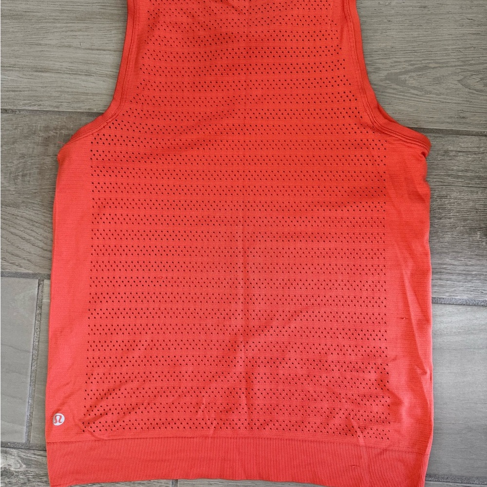 Lululemon red/orange tank top sz 4